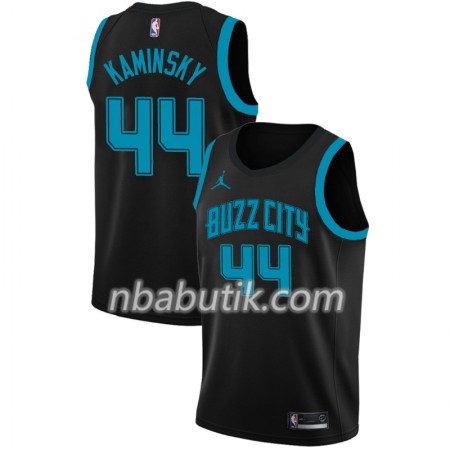 NBA Mænd Trøje Charlotte Hornets Frank Kaminsky 44 2018-19 Jordan Brand City Edition Sort Swingman NBA Mænd Trøje Charlotte Hornets Frank Kaminsky 44 2018-19 Jordan Brand City Edition Sort Swingman